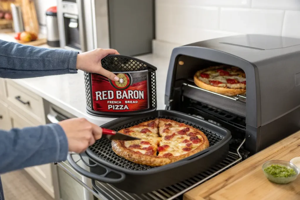 cook red baron french bread pizza in air fryer