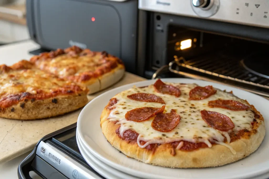  air fried pizza crust vs oven red baron